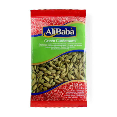 Ali Baba Green Cardamom 50g | Premium Elaichi Pods | Aromatic Spice for Sweet & Savory Dishes