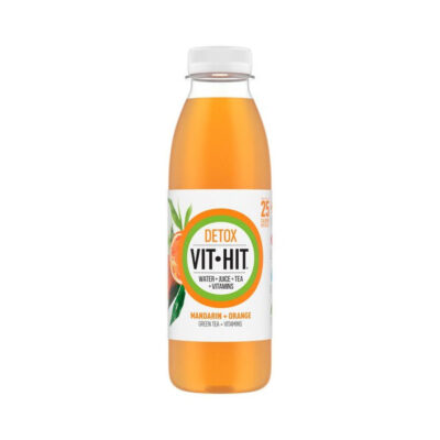 Vit Hit Detox 500ml | Vitamin Drink with Green Tea & Cactus | Low-Calorie Hydration Boost