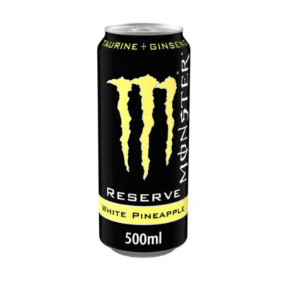 Monster Energy White Pineapple 500ml | Refreshing Energy Drink | Tropical White Pineapple Flavor