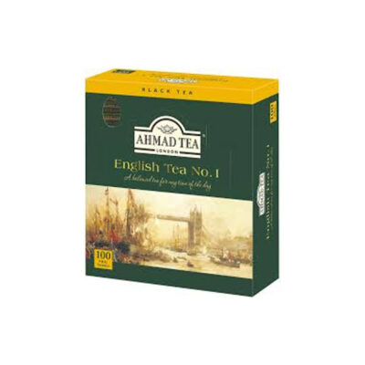 Ahmad Tea English Tea 100 Bags (200g) | Classic Black Tea | Rich & Refreshing Flavor