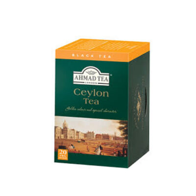 Ahmad Tea London Ceylon 100 Tea Bags (200g) | Premium Black Tea | Bold & Refreshing Flavor