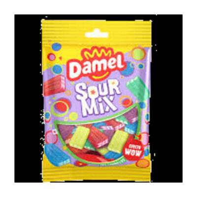 Damel Sour Mix 80g | Chewy & Tangy Candy Mix | Sweet & Sour Treat