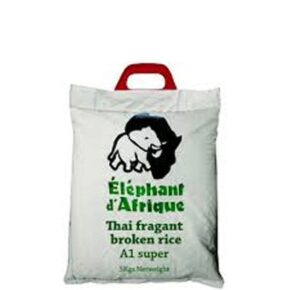 Elephant D’Afrique Rice 5KG | Premium Long Grain Rice | Fluffy & Aromatic