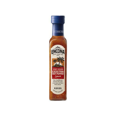 Encona West Indian Exxxtra Hot Pepper Sauce | Fiery Caribbean Chili Blend | 142ml Bottle