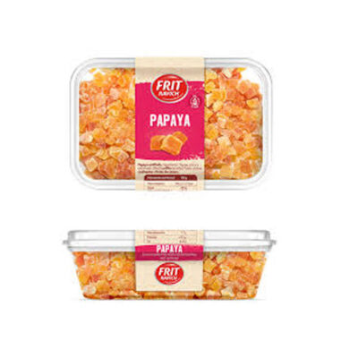 Frit Ravic Papaya | Sweet & Chewy Dried Papaya | Premium Snack & Baking Ingredient