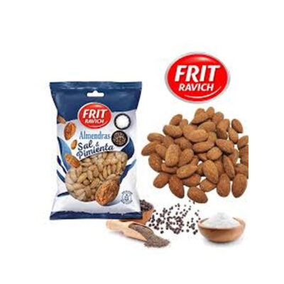 Frit Ravich Almendras Sal & Pimienta | Salt & Pepper Almonds | Crunchy & Savory Snack