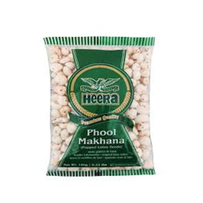 Heera Premium Quality Phool Makhana 100g | Healthy Roasted Fox Nuts | Crunchy & Nutritious Snack