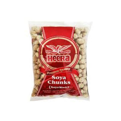 Heera Soya Chunks 500g | Protein-Rich Soy Protein Cubes | Healthy Vegetarian Ingredient