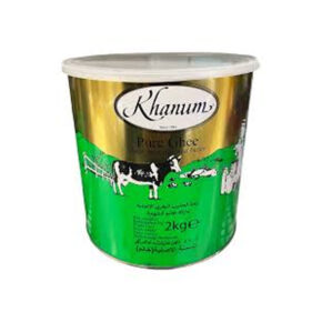 Khanum Ghee 2kg | Premium Quality Clarified Butter | Traditional Cooking & Frying Fat