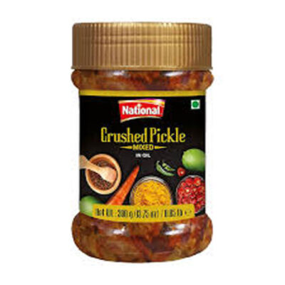 National Crushed Pickle 390g | Tangy & Spicy Pickle | Authentic Flavor