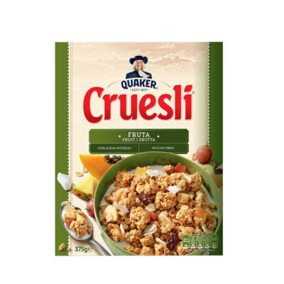 Quaker Cruesli Fruta 375g | Crunchy Fruit Muesli | Healthy Breakfast Cereal