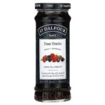 St. Dalfour France Cuatro Frutas 284g (Glass) | Four Fruits Premium Fruit Spread | 100% Natural, No Added Sugar