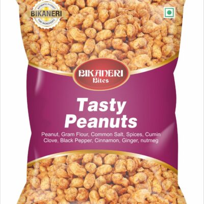 Bikaneri Bites Tasty Peanuts 300g | Crunchy & Spicy Roasted Snack | Protein-Rich Munch