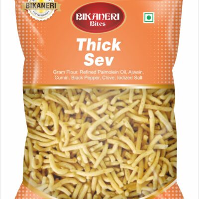 Bikaneri Bites Thick Sev 300g | Crunchy Gram Flour Snack | Authentic Indian Taste