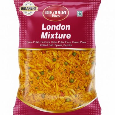 Bikaneri Bites London Mixture 300g | Crispy & Spicy Indian Namkeen Snack | Authentic Crunchy Blend