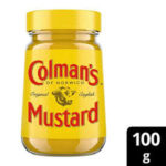 Colman’s Mustard Powder 100g (Glass) | Pure & Spicy Ground Mustard | Premium Condiment