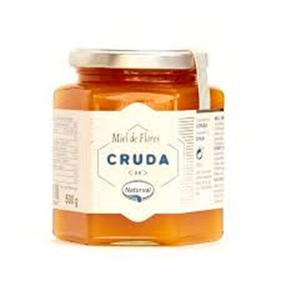 Cruda Miel de Flores 500g (Glass) | Pure Raw Flower Honey | Natural Sweetener