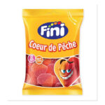 Fini Coeur de Pêche 90g | Fruity Peach Gummy Candy | Sweet Chewy Treat for Kids & Adults