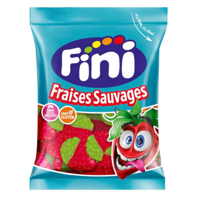 Fini Fraises Sauvages 90g | Wild Strawberry Chewy Candy | Sweet & Fruity Treat