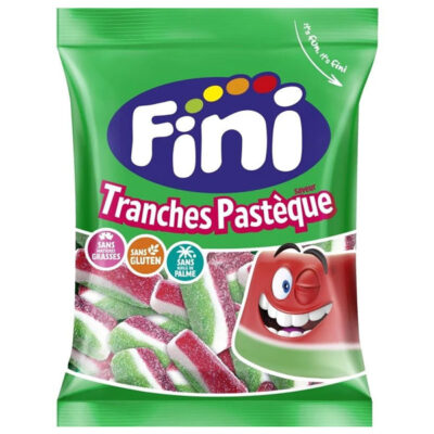 Fini Tranches Pastèque 90g | Fruity Chewy Watermelon Candy | Sweet Treat for Kids & Adults