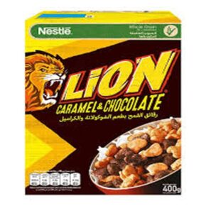 Nestlé Lion Caramel & Chocolate 400g | Crunchy Cereal with Caramel & Chocolate Flavor | Delicious Breakfast Treat