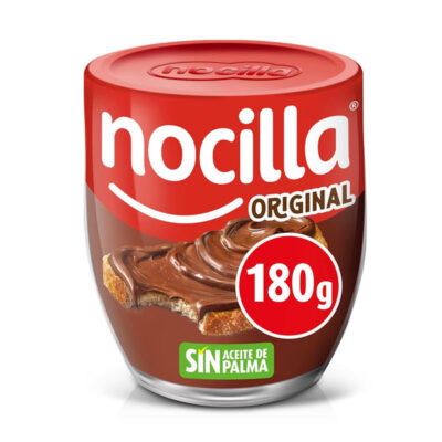 Nocilla Original 190g (Glass) | Chocolate & Hazelnut Spread | Smooth, Creamy & Delicious