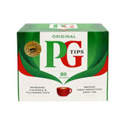 Original PG Tips 80 Tea Bags 232g | Premium Black Tea | Rich Aroma & Bold Flavor