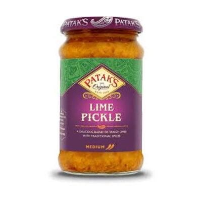Patak’s Lime Pickle | Authentic Indian Spicy & Tangy Condiment | 283g Jar