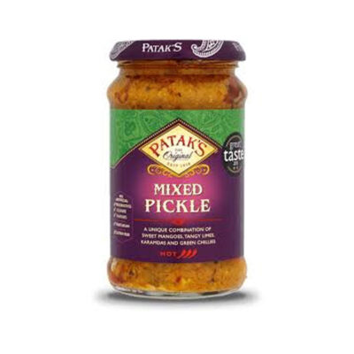 Patak’s Original Mixed Pickles | Authentic Indian Condiment | Tangy & Spicy Mixed Vegetable Pickle