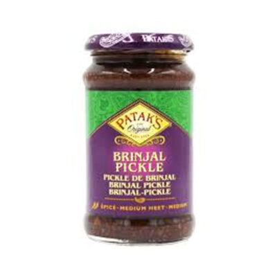 Patak’s Original Brinjal Pickles | Authentic Indian Condiment | Tangy & Spicy Eggplant Pickle
