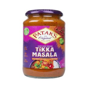 Patak’s Original Tikka Masala 450g | Authentic Indian Curry Sauce | Mild & Spiced Tikka Masala Flavor