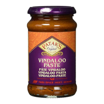 Patak’s Vindaloo Paste | Authentic Hot & Spicy Indian Curry Marinade | 283g Jar