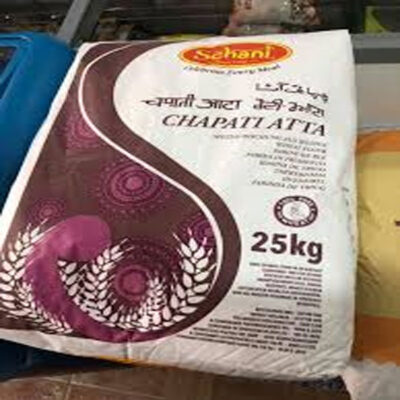 Schani Chapati Atta 25kg | Premium Whole Wheat Flour | Soft & Nutritious for Large Families or Businesses