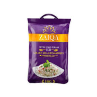 Zaiqa Extra Long Grain 1121 Golden Sella Basmati Rice 5kg | Premium Aromatic Rice | Rich & Nutritious