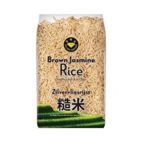 Zilvervliesrijst Brown Jasmine Rice 1kg | Thin Grain Hom Mail | Nutritious & Aromatic Rice