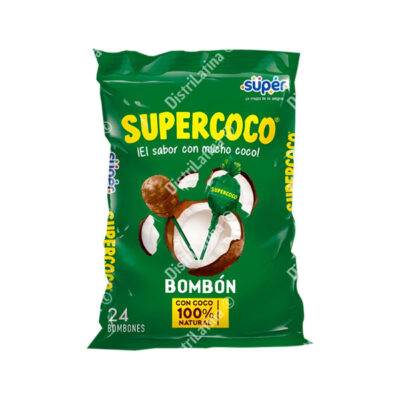 Bon Bon Bum Supercoco 360g | Coconut Flavored Lollipops | Sweet & Tropical Candy Treats