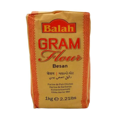 Balah Gram Flour (Besan) 1kg | Premium Roasted Chickpea Flour | Gluten-Free & Protein-Rich | Ideal for Pakoras and Baking