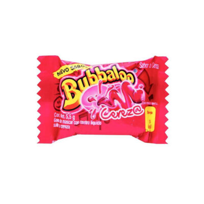 Bubbaloo Cereza 5.1g | Cherry Flavored Chewy Bubble Gum with Liquid Center | Sweet & Fun Candy