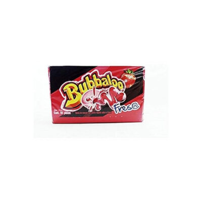 Bubbaloo Fresa 5.1g | Strawberry Flavored Chewy Bubble Gum with Liquid Center | Sweet & Fun Candy