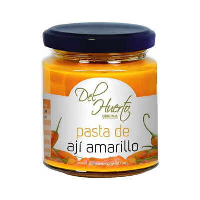 Del Huerta Pasta de Aji Amarillo | Peruvian Yellow Chili Paste | Bold & Flavorful Cooking Ingredient