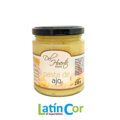 Del Huerto Pasta de Ajo | Garlic Paste | Ready-to-Use Cooking Ingredient | Fresh & Flavorful