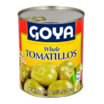 Goya Whole Tomatillos | Green Mexican Tomatoes in Brine | Authentic Ingredient for Salsa Verde & Latin Dishes