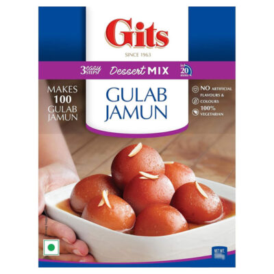 Gits Gulab Jamun Mix 250g | Authentic Indian Sweet Dessert | Easy-to-Make