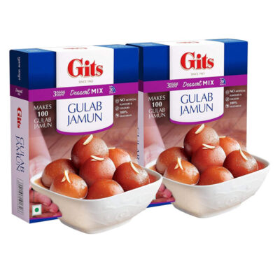 Gits Gulab Jamun Mix 500g | Authentic Indian Sweet Dessert | Easy-to-Make
