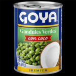 Goya Gandules Verdes con Coco | Green Pigeon Peas with Coconut | Ready-to-Cook Latin Specialty