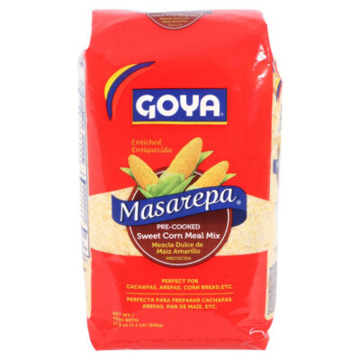 Goya Masarepa Pre-Cooked Sweet Corn Meal Mix | Harina de Maíz Dulce Precocida | 1kg Pack