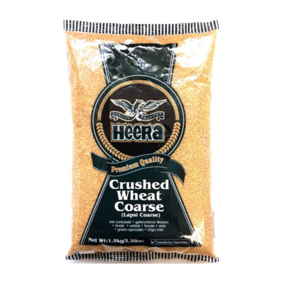 Heera Crushed Wheat Coarse | Premium Quality Broken Wheat (Daliya) | 1kg Pack