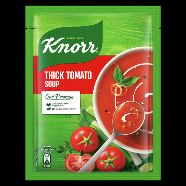 Knorr Thick Tomato Soup | Rich & Creamy Instant Soup | 60g Pack