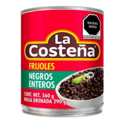 La Costeña Frijoles Negros Enteros | Whole Black Beans | Ready-to-Eat Mexican Beans