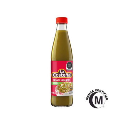 La Costeña Salsa Verde de Habanero | Mexican Green Habanero Hot Sauce | Tangy & Fiery Flavor